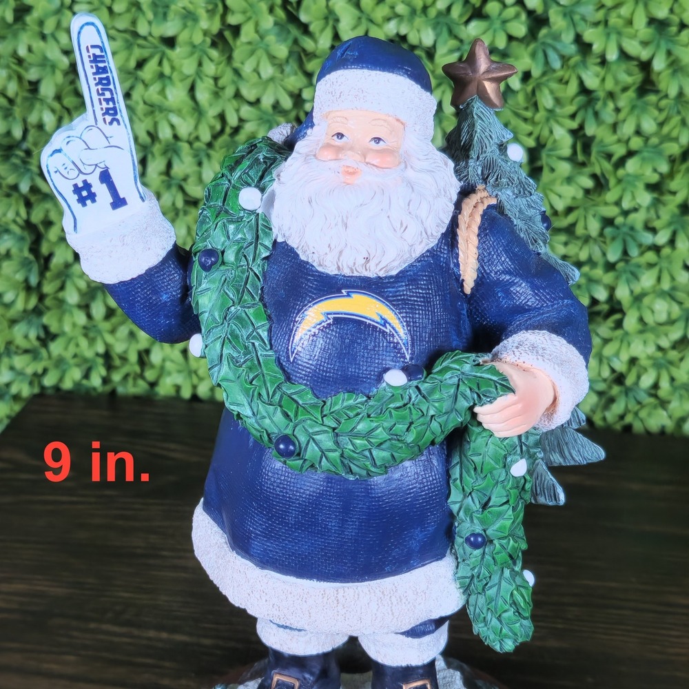 Rare Santa #1 Limited Edition Figurine San Diego Chargers NFL The Memory Company